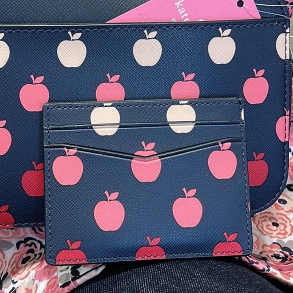 Kate Spade Staci Small Slim Card Holder Orchard Degrade Multi